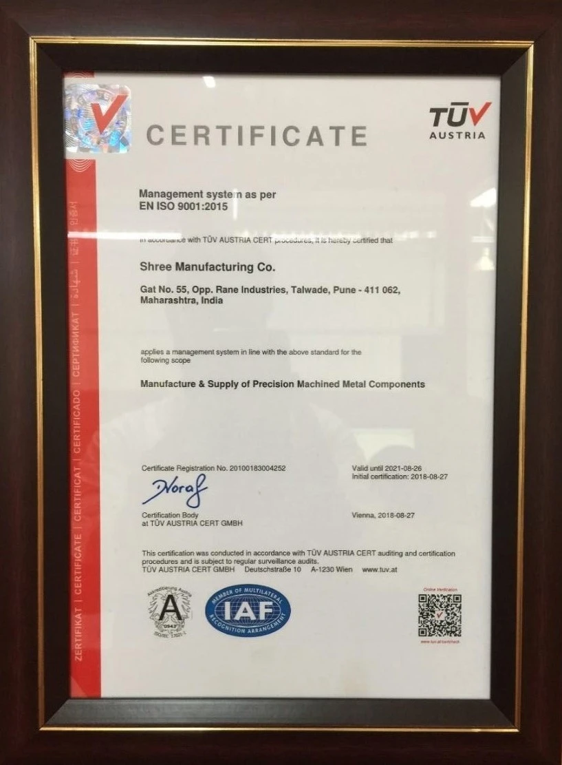 ISO Quality Certificate - Page 2