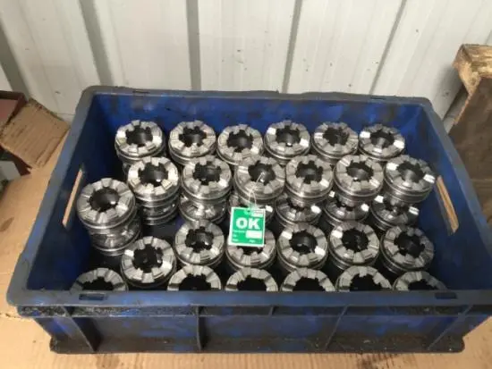 Finished components ready for dispatch